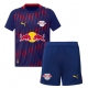 Billige Fotballdrakt RB Leipzig Antonio Nusa #7 Replika Bortedraktsett Barn 2025-26 Kortermet (med bukser)